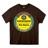 Chocolate Brown all purpose kikkoman Heavy Core Tee - linhVisuals