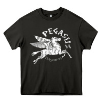 Asphalt ivory pegasus Heavy Core Tee - linhVisuals