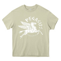 Mossy ivory pegasus Heavy Core Tee - linhVisuals