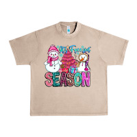 French Oak It's Freezin Season Urban Heavy Tee - CowhideDigitalArt