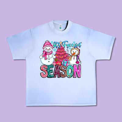 It's Freezin Season Urban Heavy Tee Designed By Cowhidedigitalart