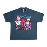 Midnight Navy It's Freezin Season Urban Heavy Tee - CowhideDigitalArt