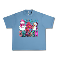 Pebble Blue It's Freezin Season Urban Heavy Tee - CowhideDigitalArt