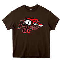 Chocolate Brown jackals Heavy Core Tee - linhVisuals
