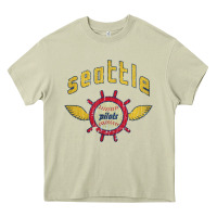 Mossy seattle pilots baseball vintage Heavy Core Tee - linhVisuals
