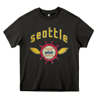 Asphalt seattle pilots baseball vintage Heavy Core Tee - linhVisuals