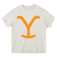 Cream dutton ranch Heavy Core Tee - linhVisuals
