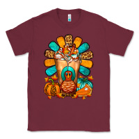 Burgundy Thanksgiving Cold Drink Frappe Classic Tee - FaDigitalArtStudio