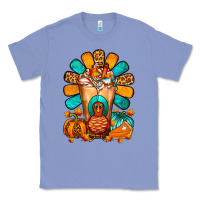Colony Blue Thanksgiving Cold Drink Frappe Classic Tee - FaDigitalArtStudio