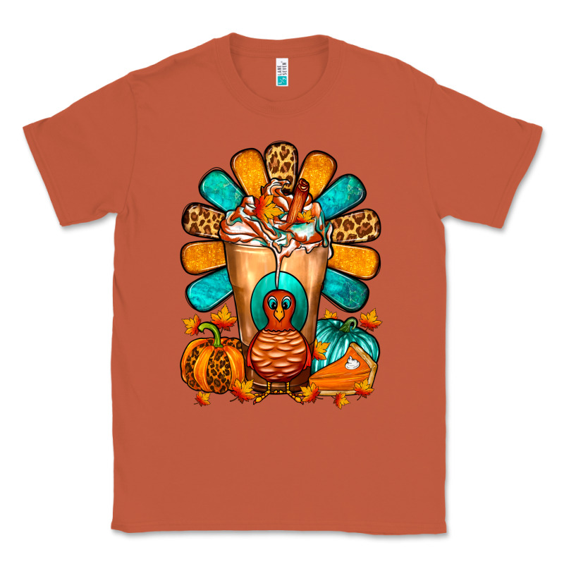 Thanksgiving Cold Drink Frappe Classic Tee by FaDigitalArtStudio | Teevron