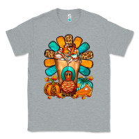 Heather Grey Thanksgiving Cold Drink Frappe Classic Tee - FaDigitalArtStudio