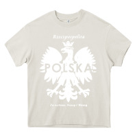 Cream poland rzeczpospolita polska polish eagle symbol Heavy Core Tee - linhVisuals