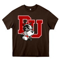 Chocolate Brown bu university terries champion Heavy Core Tee - linhVisuals