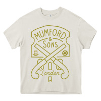 Cream mumford and sons merch Heavy Core Tee - linhVisuals
