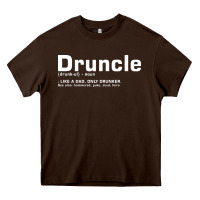 Chocolate Brown drunkle merch Heavy Core Tee - linhVisuals