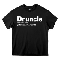 Black drunkle merch Heavy Core Tee - linhVisuals