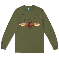 Army Green acrocinus beetle with wings Long Sleeve Tee - LillyAllenDesigns