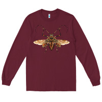 Burgundy acrocinus beetle with wings Long Sleeve Tee - LillyAllenDesigns