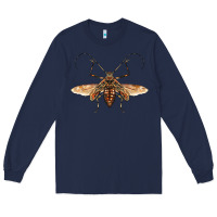 Navy acrocinus beetle with wings Long Sleeve Tee - LillyAllenDesigns