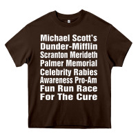 Chocolate Brown fun office tv show Heavy Core Tee - linhVisuals