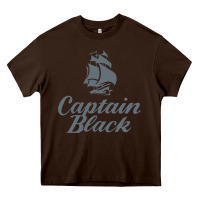 Chocolate Brown Captain Black Cigar Heavy Core Tee - linhVisuals