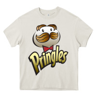 Cream pringles classic Heavy Core Tee - linhVisuals
