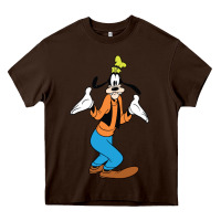 Chocolate Brown goofy Heavy Core Tee - linhVisuals