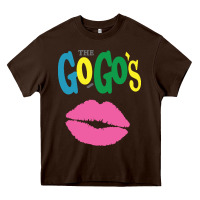 Chocolate Brown the go go's müsïc Heavy Core Tee - linhVisuals