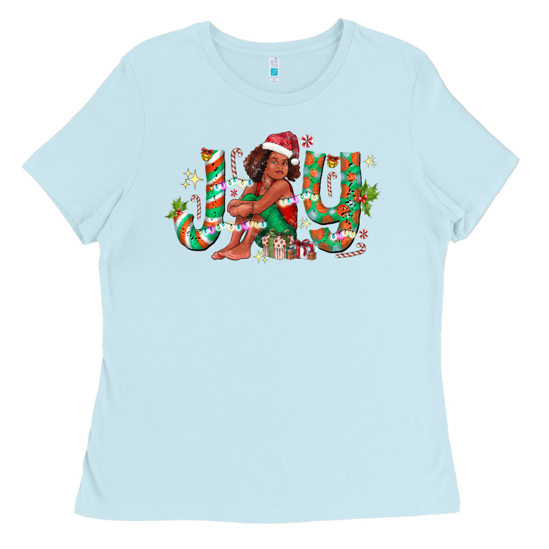 Joy Girl Black Ladies Tee by CowhideDigitalArt | Teevron