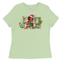 Matcha Joy Girl Black Ladies Tee - CowhideDigitalArt