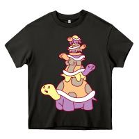 Asphalt cute turtle stack Heavy Core Tee - linhVisuals