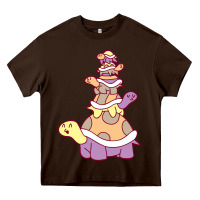 Cute Turtle Stack Heavy Core Tee | Teevron