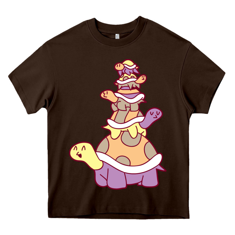 Cute Turtle Stack Heavy Core Tee by linhVisuals | Teevron