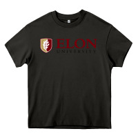 Asphalt ELON UNIVERSITY Heavy Core Tee - linhVisuals