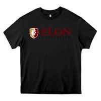 Black ELON UNIVERSITY Heavy Core Tee - linhVisuals
