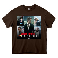 Chocolate Brown Mission Impossible Heavy Core Tee - linhVisuals