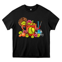 Black Softball Coffee Mug Heavy Core Tee - FaDigitalArtStudio
