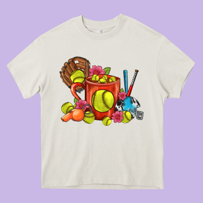 Softball Coffee Mug Heavy Core Tee Designed By Fadigitalartstudio