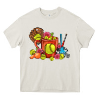 Cream Softball Coffee Mug Heavy Core Tee - FaDigitalArtStudio