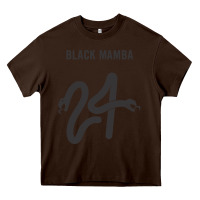 Chocolate Brown #black #mamba #24 Heavy Core Tee - linhVisuals
