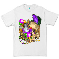 White mardi gras skull Premium Tee - FaDigitalArtStudio
