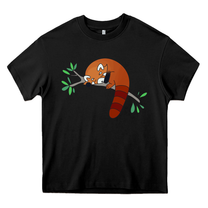 Red Panda Sleeping Heavy Core Tee by linhVisuals | Teevron