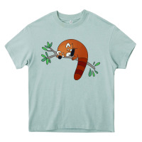 Arona red panda sleeping Heavy Core Tee - linhVisuals