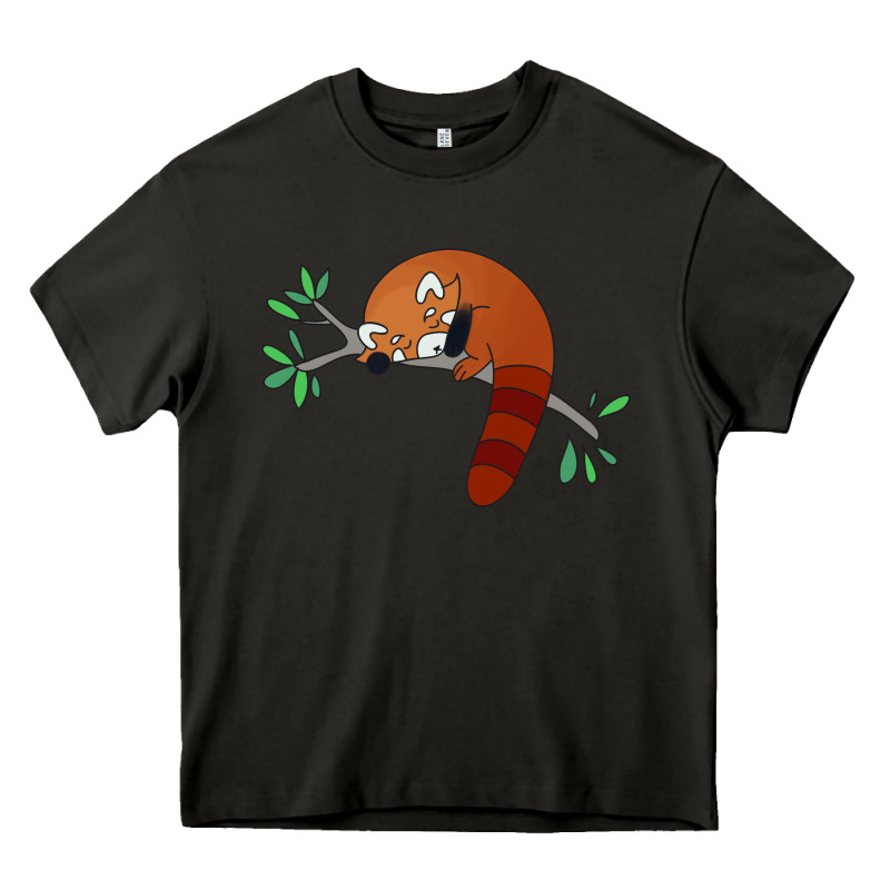 Red Panda Sleeping Heavy Core Tee by linhVisuals | Teevron
