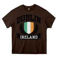 Chocolate Brown dublin ireland Heavy Core Tee - linhVisuals