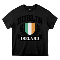 Black dublin ireland Heavy Core Tee - linhVisuals