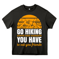 Asphalt hiking t  shirt go hiking Heavy Core Tee - linhVisuals