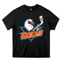 Black san diego gulls Heavy Core Tee - linhVisuals