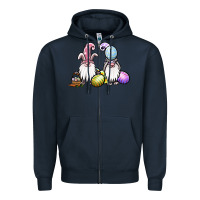 Navy easter gnomes Zipper Hoodie - Jasminsmagicworld