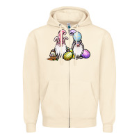 Sandshell easter gnomes Zipper Hoodie - Jasminsmagicworld